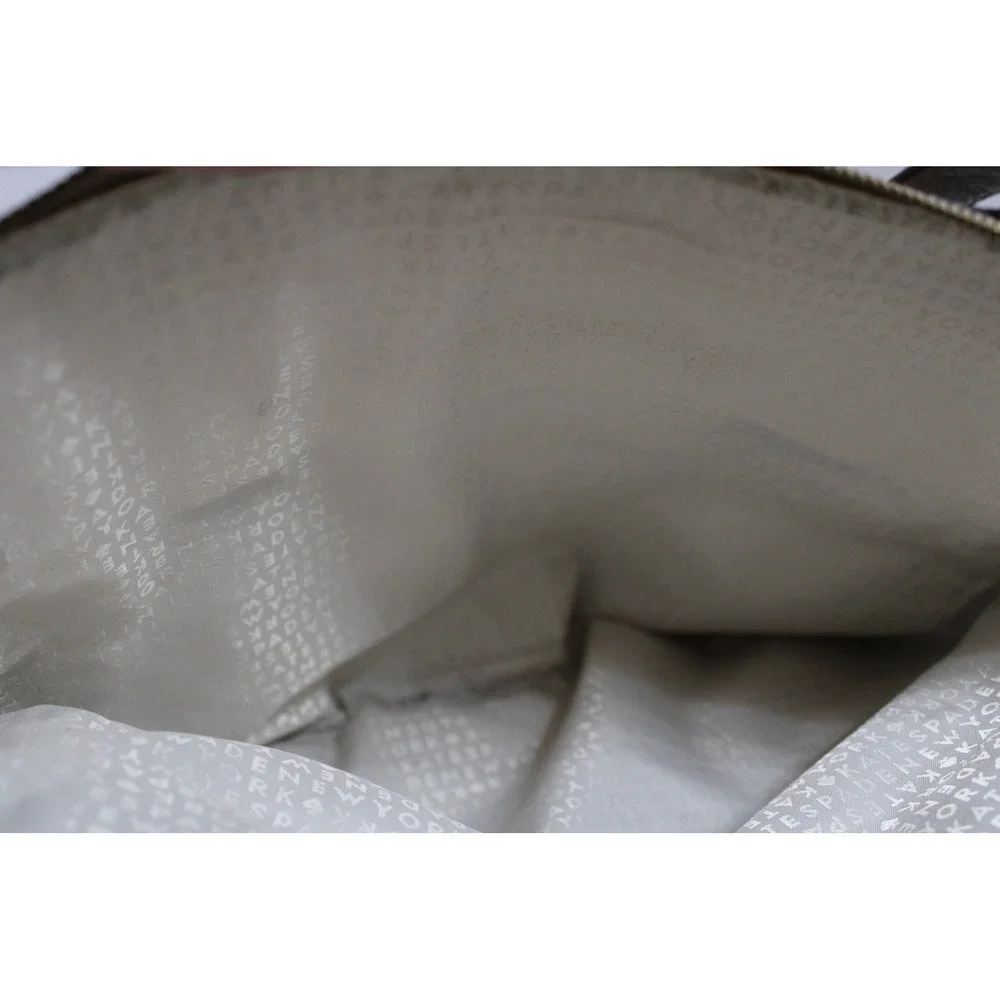 Kate Spade New York Light Gray Pebbled Leather Triple Compartment Tote Bag
